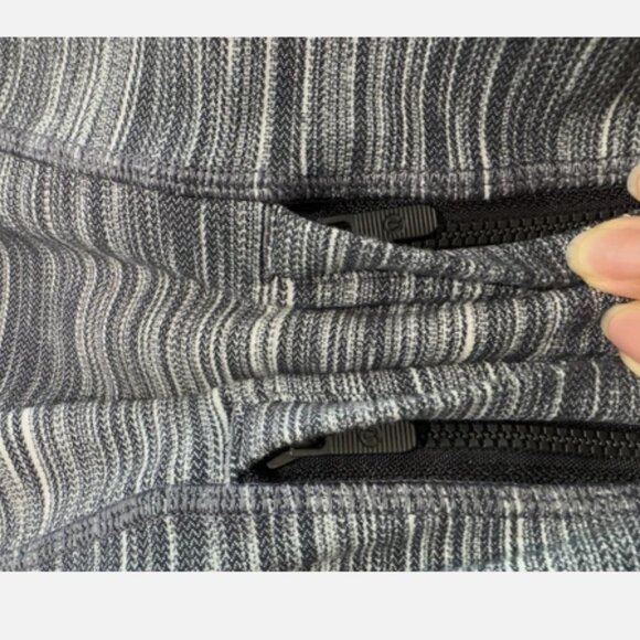 Lululemon Hooded Define Jacket Nulu Heathered Black / White / Grey Size 10 - Picture 6 of 11